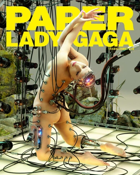 Lady Gaga en couverture du nouveau numéro du magazine Paper. Photo par Frederik Heyman.