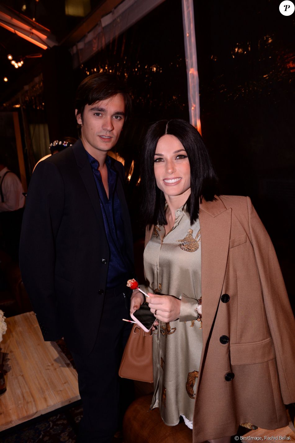 Capucine Anav Et Son Compagnon Alain Fabien Delon Lors De La Soir E De