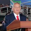 Islam Karimov fait un discours à Tashkent, Ouzbékistan, le 31 août 2011.