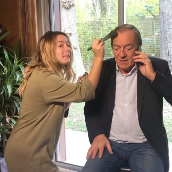 Lou, la fille de Jean-Pierre Pernaut et Nathalie Marquay. Mars 2020.