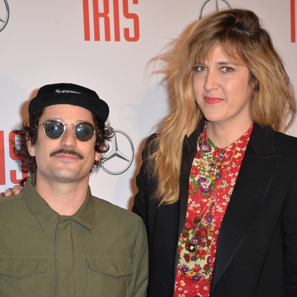 Daphné Bürki et son fiancé Gunther Love (Sylvain Quimène) - Avant-première du film "Iris" au cinéma Gaumont Champs-Elysées à Paris, le 14 novembre 2016. © Veeren/Bestimage