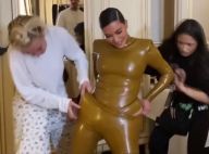 Kim Kardashian : Grosse galère pour entrer dans sa tenue en latex