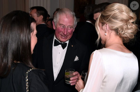 Le prince Charles, prince de Galles, assiste à un dîner organisé au profit des pompiers australiens à Londres, le 12 mars 2020.