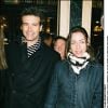 Roch Voisine et Myriam Saint-Jean lors de la générale de "Elvis Story" au théâtre de Mogador le 14 novembre 2003. "