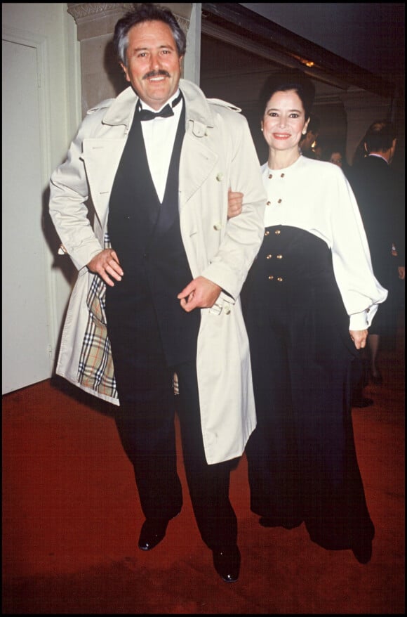 Victor Lanoux et Marie José Nat en 1989 à Paris.