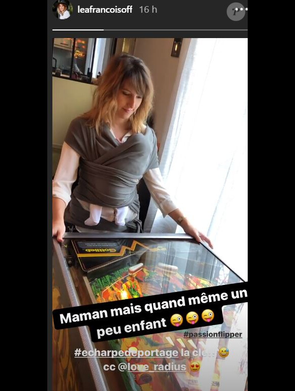 Léa François partage une vidéo de sa fille Louison et elle sur Instagram, le 15 décembre 2019