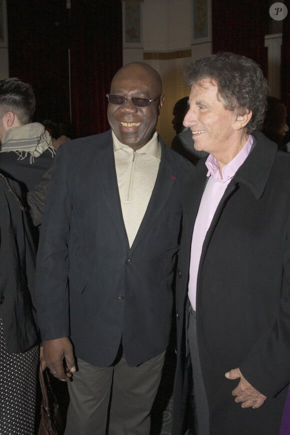 Exclusif - Manu Dibango et Jack Lang - Manu Dibango fête ses 80 ans à l'hotel Lutetia à Paris le 12 decembre 2013.