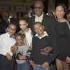Exclusif - Manu Dibango et ses petits enfants - Manu Dibango fête ses 80 ans à l'hotel Lutetia à Paris le 12 décembre 2013.