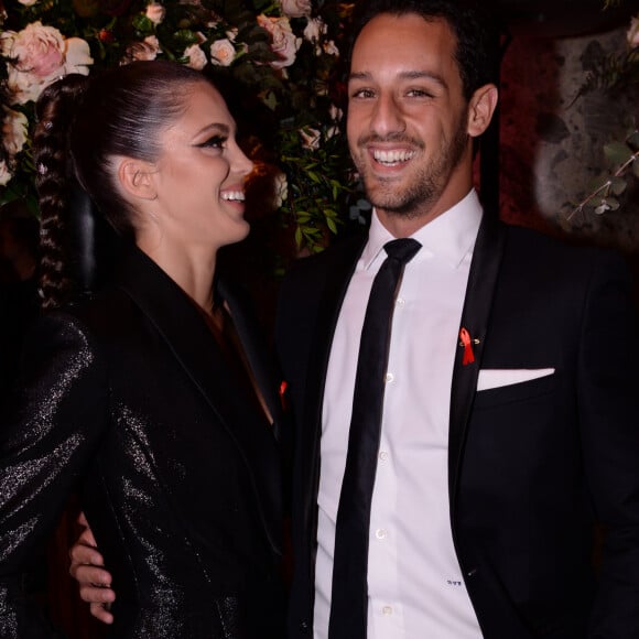 Iris Mittenaere (Miss France et Miss Univers 2016) et son compagnon Diego El Glaoui lors de la soirée de gala de la 18ème édition du "Dîner de la mode du Sidaction" au Pavillon Cambon Capucines - Potel et Chabot à Paris, France, le 23 janvier 2020. © Rachid Bellak/Bestimage