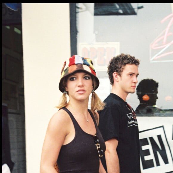 Britney Spears et Justin Timberlake à Los Angeles en 2000.