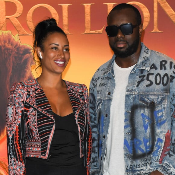 Maitre Gims et sa femme Demdem Djuna - Projection exceptionnelle du nouveau Disney "Le Roi Lion" au Grand Rex à Paris le 11 juillet 2019. © Coadic Guirec/Bestimage