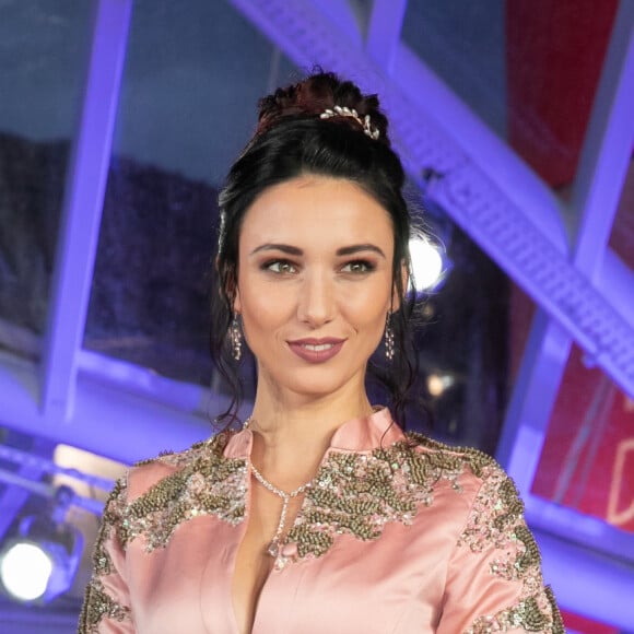 Delphine Wespiser (robe Christophe Guillarmé, bijoux Helena Joy Paris, chaussures et pochette Carmen Steffens) - Les célébrités assistent à la projection de "The Irishman" au 18ème Festival International du Film de Marrakech, le 2 décembre 2019.