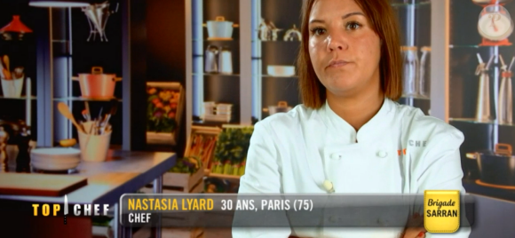 Nastasia, candidate de la brigade de Michel Sarran, a chuté en pleine épreuve dans "Top Chef 2020" le 26 février 2020 sur M6.