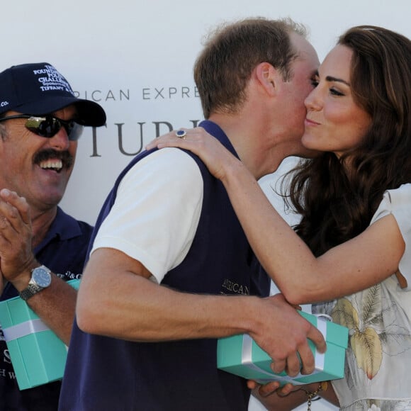 Le prince William et Kate Middleton lors d'un tournoi de polo caritatif Californie, à Santa Barbara, en juillet 2011.