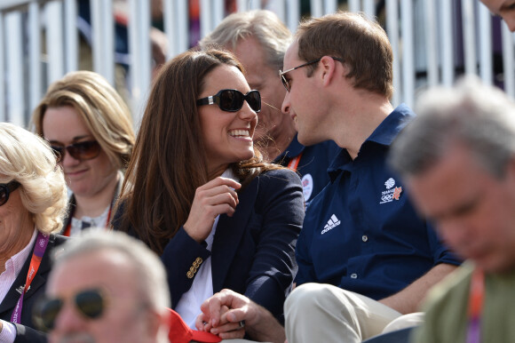 Kate Middleton et le prince William lors des Jeux Olympiques de Londres en juillet 2012.