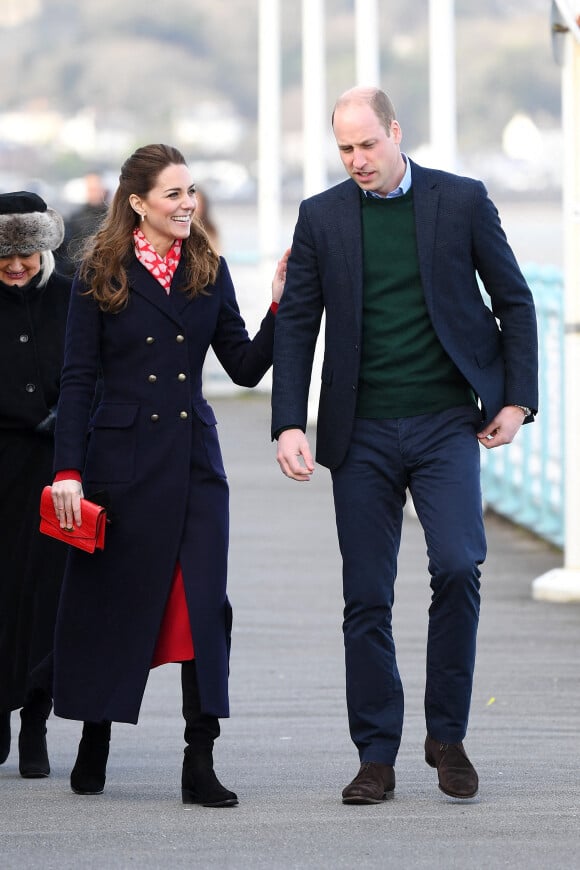Le prince William et Kate Middleton en visite en Galles du Sud, le 4 février 2020.