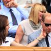 Kate Middleton et le prince William dans les tribunes du tournoi de Wimbledon, le 16 juillet 2017.