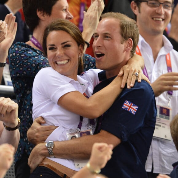 Kate Middleton et le prince William lors des Jeux Olympiques de Londres en 2012.