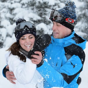 Kate Middleton et le prince William en vacances dans les Alpes françaises en 2016.