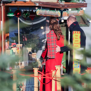 Le prince William, duc de Cambridge, et Kate Catherine Middleton, duchesse de Cambridge, visitent le château de Cardiff au 3ème jour de leur déplacement au Pays de Galles. Le 8 décembre 2020