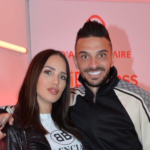 Exclusif - Julien Tanti et sa compagne Manon Marsault - Soirée du 9ème anniversaire du site en ligne "AliExpress.com" (filiale d'Alibaba) à Paris le 28 mars 2019. © Veeren/Bestimage