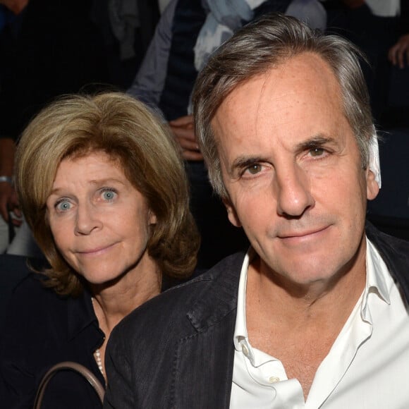 Bernard de la Villardière et sa femme Anne - People à la finale du tournoi de tennis "Rolex Paris Masters 2017" à Paris le 5 novembre 2017. © Peusseau-Veeren/Bestimage