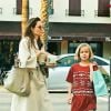 Exclusif - Angelina Jolie fait du shopping avec ses filles Vivienne et Sahara à Studio City le 11 mars 2018.