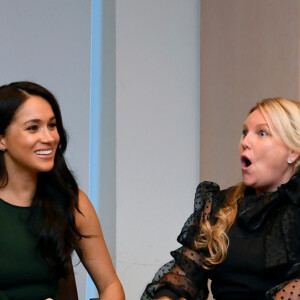 Le prince Harry, duc de Sussex, et Meghan Markle, duchesse de Sussex, lors de la soirée des WellChild Awards à l'hôtel Royal Lancaster à Londres le 15 octobre 2019.