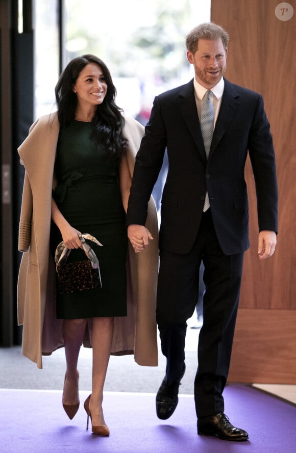 Le prince Harry, duc de Sussex, et Meghan Markle, duchesse de Sussex, arrivent à la cérémonie des WellChild Awards à Londres le 15 octobre 2019.