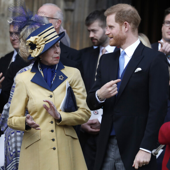 Le prince Edward, comte de Wessex, la princesse Anne, le prince harry - Mariage de Lady Gabriella Windsor avec Thomas Kingston dans la chapelle Saint-Georges du château de Windsor le 18 mai 2019.