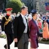 La princesse Anne et Sir Timothy Lawrence - Les invités arrivent à la chapelle St. George pour le mariage du prince Harry et de Meghan Markle au château de Windsor, Royaume Uni, le 19 mai 2018.