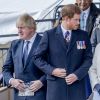 Boris Johnson, le prince Harry, la princesse Anne d'Angleterre - La famille royale britannique lors de l'inauguration du monument aux soldats britanniques tombés en Irak et en Afghanistan à Londres. Le 9 mars 2017