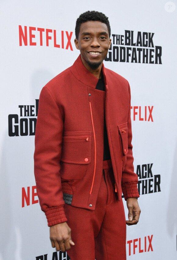 Chadwick Boseman à l'avant-première du documentaire Netflix "The Black Godfather". Los Angeles, le 3 juin 2019.