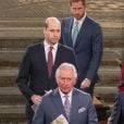Le prince William, duc de Cambridge, et Catherine (Kate) Middleton, duchesse de Cambridge, Le prince Charles, prince de Galles, et Camilla Parker Bowles, duchesse de Cornouailles, La reine Elisabeth II d'Angleterre, Le prince Harry, duc de Sussex, Meghan Markle, duchesse de Sussex - La famille royale d'Angleterre lors de la cérémonie du Commonwealth en l'abbaye de Westminster à Londres le 9 mars 2020.