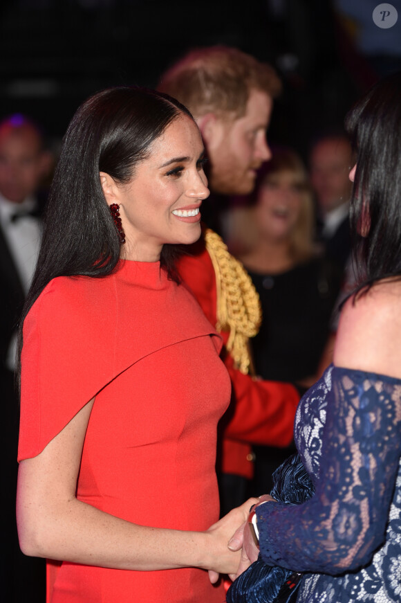 Le prince Harry, duc de Sussex, et Meghan Markle, duchesse de Sussex assistent au festival de musique de Mountbatten au Royal Albert Hall de Londres, Royaume Uni, le 7 mars 2020.