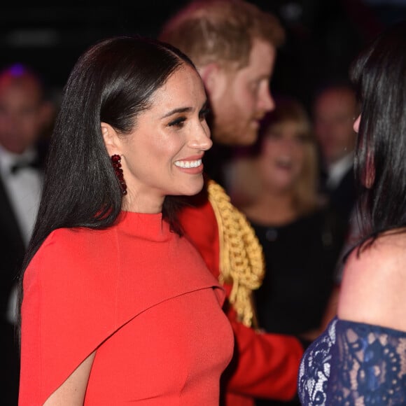 Le prince Harry, duc de Sussex, et Meghan Markle, duchesse de Sussex assistent au festival de musique de Mountbatten au Royal Albert Hall de Londres, Royaume Uni, le 7 mars 2020.