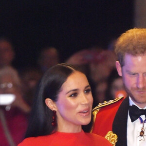 Le prince Harry, duc de Sussex, et Meghan Markle, duchesse de Sussex assistent au festival de musique de Mountbatten au Royal Albert Hall de Londres, Royaume Uni, le 7 mars 2020.