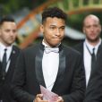 Boubacar Kamara (OM) arrive à la 28ème cérémonie des trophées UNFP (Union nationale des footballeurs professionnels) au Pavillon d'Armenonville à Paris, France, le 19 mai 2019.