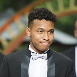 Boubacar Kamara (OM) arrive à la 28ème cérémonie des trophées UNFP (Union nationale des footballeurs professionnels) au Pavillon d'Armenonville à Paris, France, le 19 mai 2019.