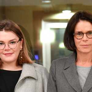 Exclusif - La princesse Stéphanie de Monaco et sa fille Camille Gottlieb rendent visite aux pensionnaires de la Résidence A Qietudine à Monaco le 16 décembre 2019. Elles distribuent des cadeaux de Noël aux pensionnaires. © Bruno Bebert / PRM / Bestimage