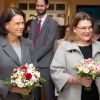 Exclusif - La princesse Stéphanie de Monaco et sa fille Camille Gottlieb rendent visite aux pensionnaires de la Résidence A Qietudine à Monaco le 16 décembre 2019. Elles distribuent des cadeaux de Noël aux pensionnaires. © Olivier Huitel / PRM / Bestimage