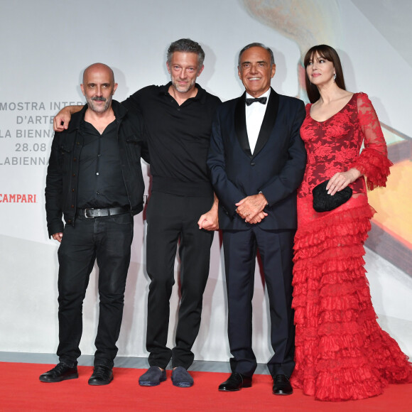 Gaspar Noé , Vincent Cassel , Alberto Barbera , Monica Bellucci à la projection du film "Irreversible Inversion Integrale" lors du 76ème Festival du Film de Venise, la Mostra à Venise en Italie le 31 Août 2019.