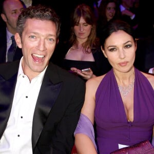 Vincent Cassel et Monica Bellucci aux César en 2009 à Paris.