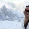 Kim Jong-un, dirigeant de la république populaire démocratique de Corée, diffuse des images de propagande le montrant chevauchant à cheval dans les plaines enneigées du Mont Paektu, le 16 octobre 2019.