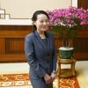 La soeur du dirigeant nord-coréen Kim Yo-jong au Palais du Soleil Kumsusan à Pyongyang. Le 31 mai 2018.