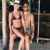 Jay Cutler et sa femme Kristin Cavallari en vacances au Mexqiue. Mars 2017