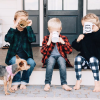 Camden, Jaxon et Saylor, les trois enfants de Kristin Cavallari et Jay Cutler. Novembre 2019.