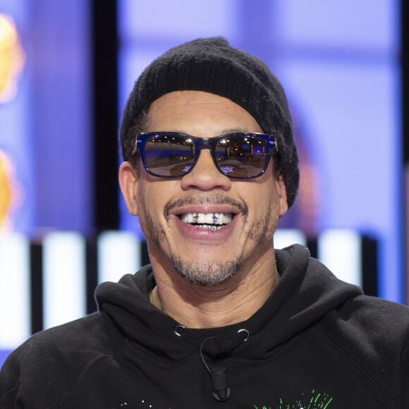 Exclusif - JoeyStarr - Enregistrement de l'émission "Clique" présentée par M. Achour sur Canal Plus à Issy-les-Moulineaux le 9 mars 2020. © Jack Tribeca/Bestimage
