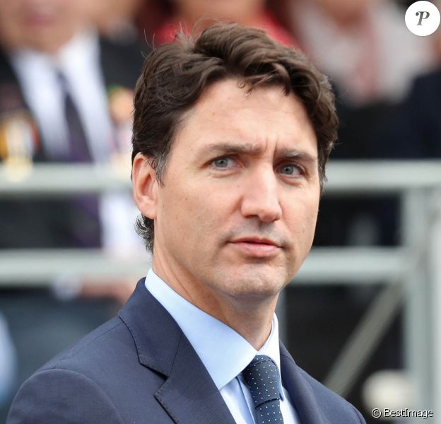 Le premier ministre canadien Justin Trudeau - Cérémonie à Portsmouth pour le 75ème anniversaire du débarquement en Normandie pendant la Seconde Guerre Mondiale. Le 5 juin 2019