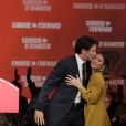 Justin Trudeau, ici avec sa femme Sophie Gregoire Trudeau, remporte les élections législatives au Canada le 21 octobre 2019. © Imago / Panoramic / Bestimage